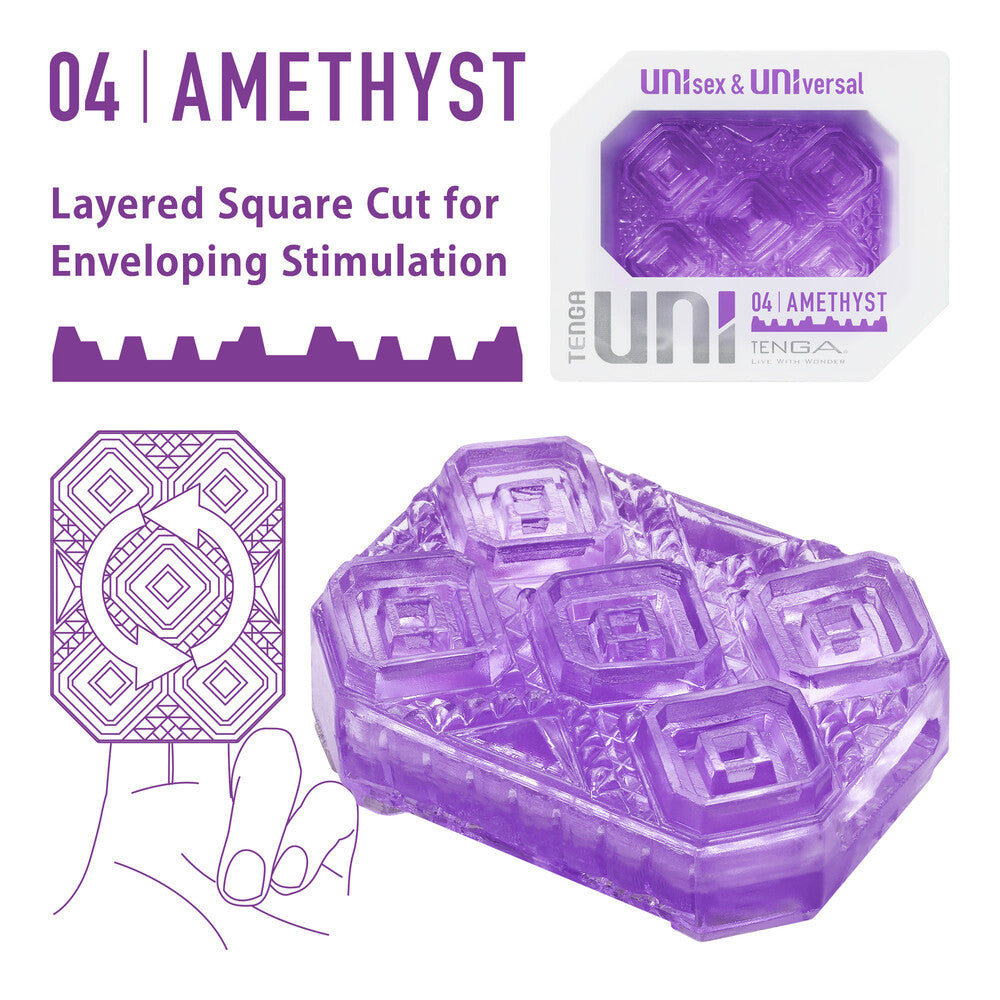 Tenga UNI Amethyst Sleeve Masturbator