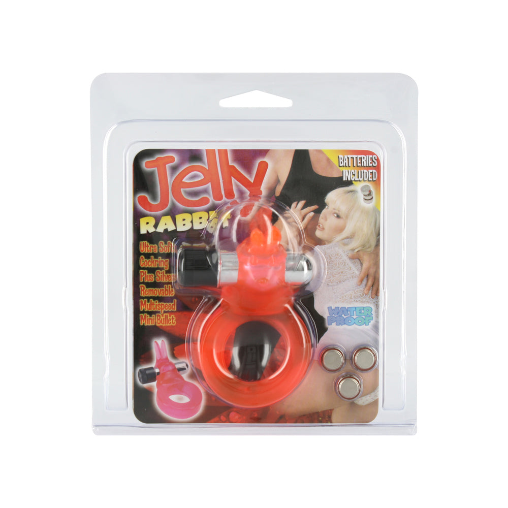 Jelly Rabbit Vibrating Cock Ring