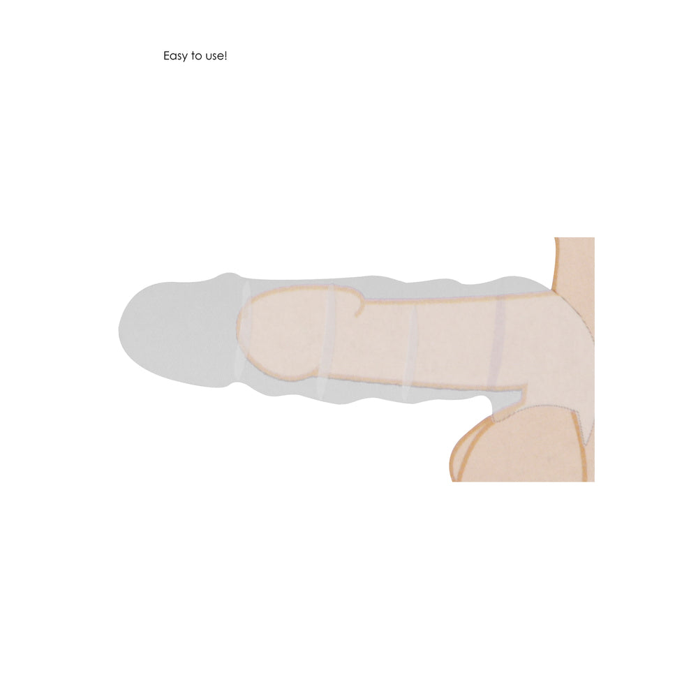 RealRock 9 Inch Penis Sleeve Flesh Tan