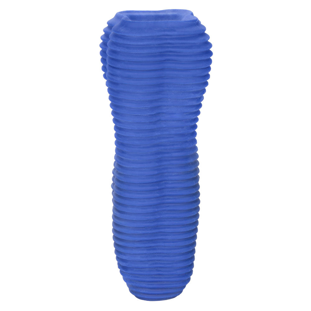 Apollo Stroker Closed End Textured Masturbator Blue