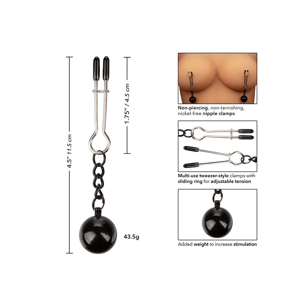 Nipple Grips Weighted Tweezer Nipple Clamps